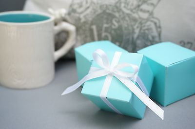 10 Robin Egg Blue Mint Aqua Blue Wedding Favor Gift Boxes Baby Shower Turquoise