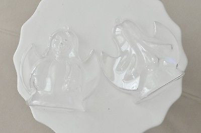 DIY Ornaments Clear Plastic 3D Shaped Container Favor Fillable Treat Box  Angel