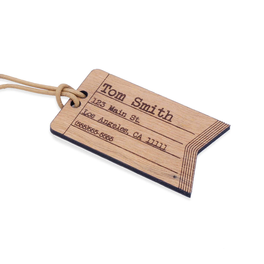 Personalised Luggage Tags - Luggage Tags For Suitcases - Leather