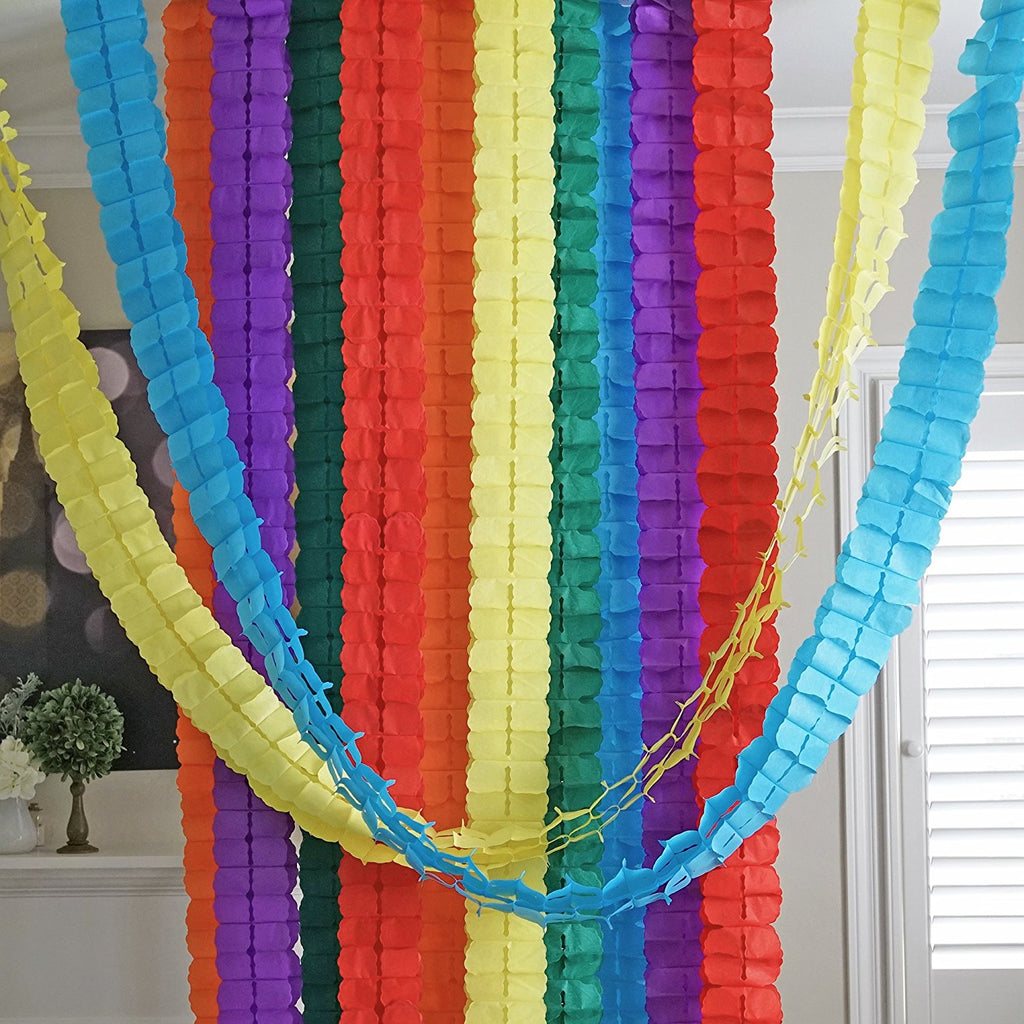 26 Rolls 710 Yard Party Streamers Rainbow Streamers Photo Booth